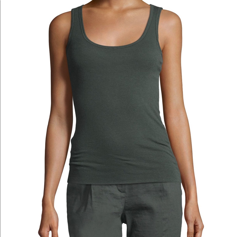 Butter soft Elie Tahari Green layering Tank top